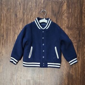GAP Toddler Navy Jacket with Cream Stripes
